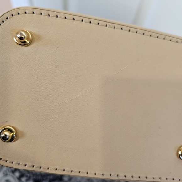 Dooney & Bourke Striped Leather Shoulder Bag Small Hobo Style - Picture 9 of 12